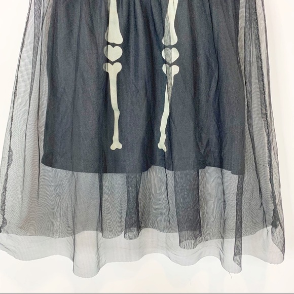 GIRLS H&M skeleton dress costume tulle heart 1142 - Picture 2 of 9